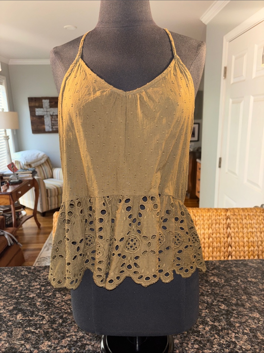 Lovestitch Eyelet Halter Tank